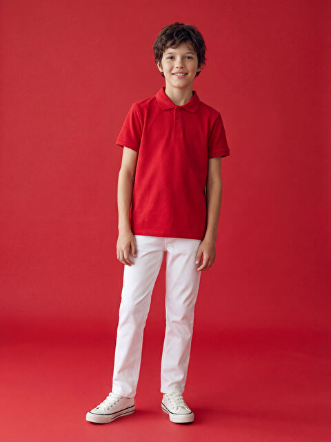 LCW Kids Slim Fit Erkek Çocuk Pantolon - S6FJ87Z4-Q6K