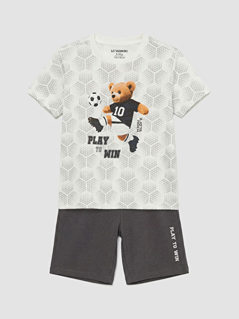 LCW Kids Boy WHITE Shortie Pyjama Set