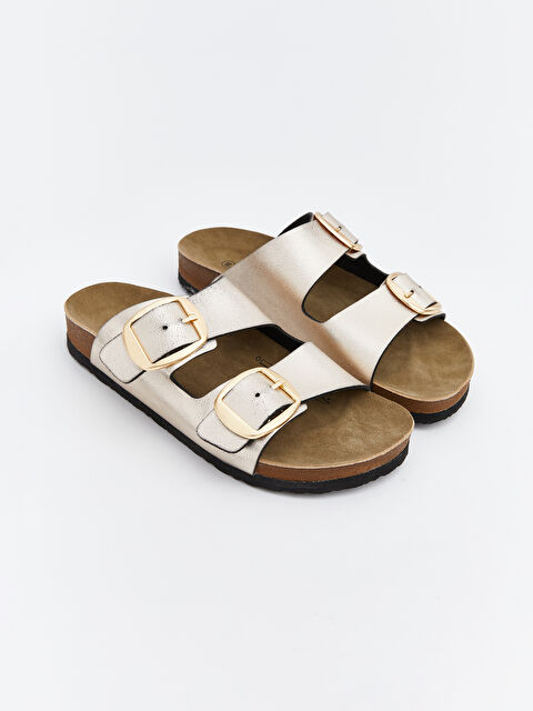 LCW STEPS Deri Görünümlü Kadın Terlik - S6FK48Z8-GHW