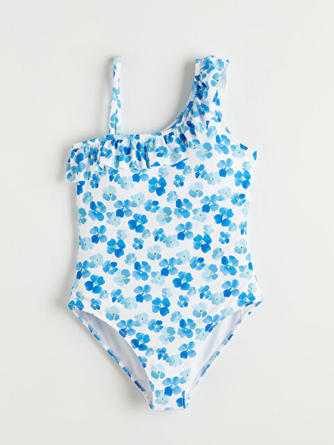 LCW Kids Çiçekli Kız Çocuk Mayo