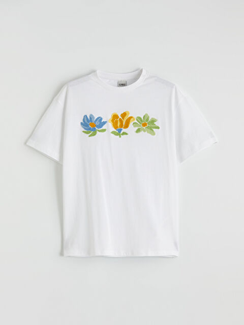 LCW Kids Girl WHITE T-Shirt - S6FL31Z4-Q6K