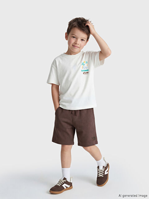 LCW Kids Shorts à Taille Élastiquée Garçon