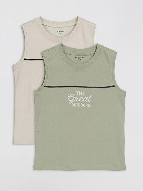 LCW Kids Мальчики Бежевый Майка