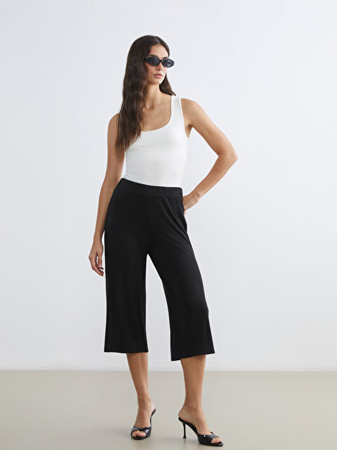 LCW ECO Beli Lastikli Kadın Kapri - S6FM44Z8-CVL