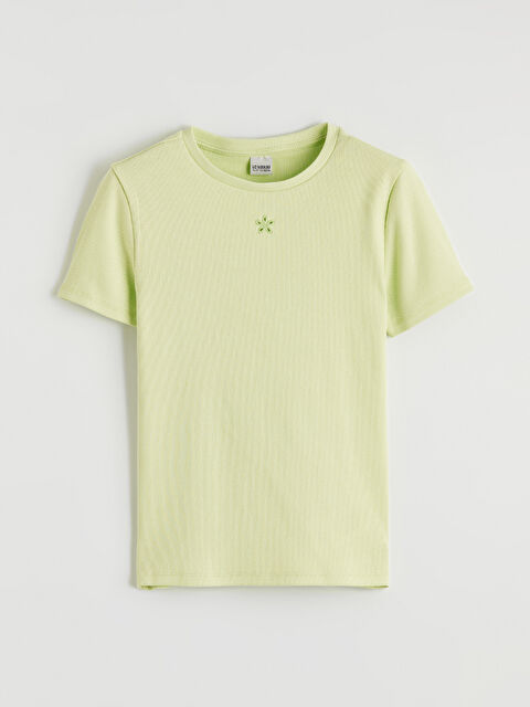 LCW Kids Djevojka ZELENA Majica kratkih rukava - S6FM65Z4-FYA