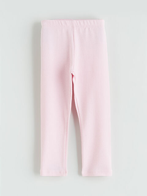 LCW ECO Beli Lastikli Fitilli Kız Çocuk Tayt - S6FM98Z1-G3K