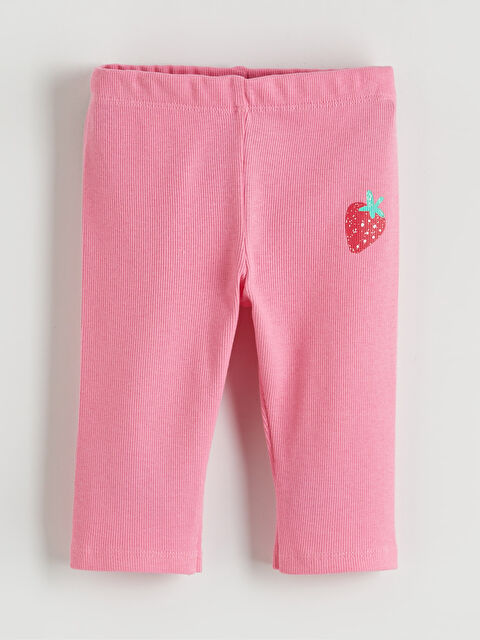 LCW ECO Çiçek Baskılı Kız Çocuk Tayt - S6FN20Z1-FNL