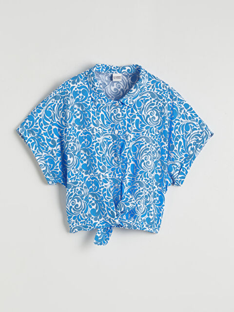 LCW Kids Patterned Girls' Shirt - S6FN32Z4-LRA