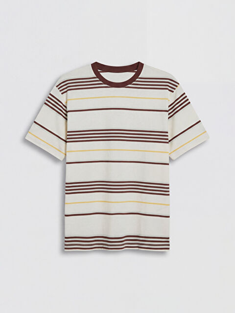 XSIDE Bisiklet Yaka Çizgili Penye Erkek Tişört