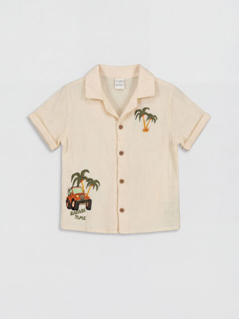 LCW Kids Kısa Kollu Erkek Çocuk Gömlek