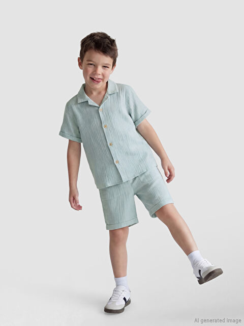 LCW Kids Erkek Çocuk Gömlek ve Şort