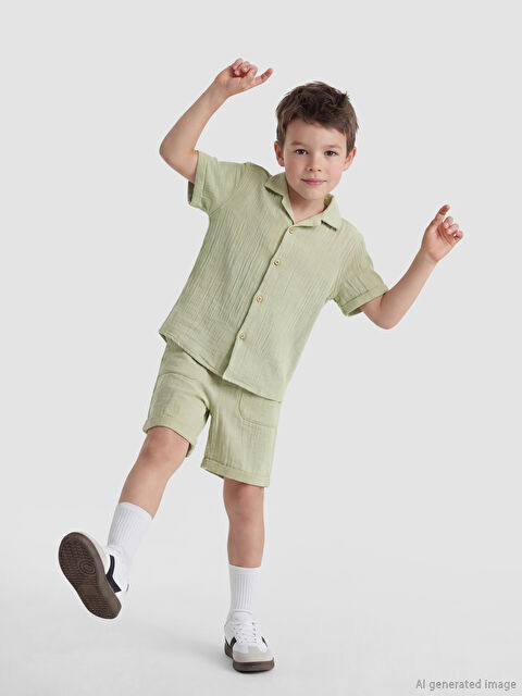 LCW Kids Erkek Çocuk Gömlek ve Şort
