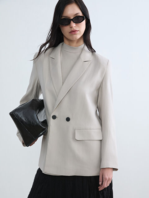 LCW EVERYDAY Γυναίκα ΜΠΕΖ Μπλέιζερ - S6FO03Z8-CTL