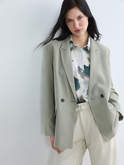 LCW EVERYDAY Double Breasted Women's Blazer Jacket