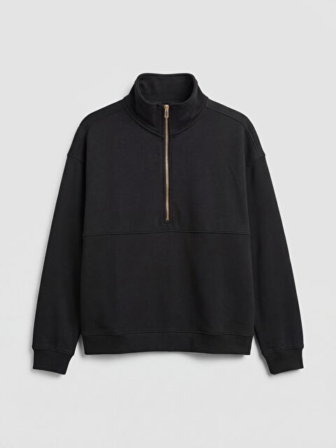 LCW Vision Mock Neck Women's Half-Zip Sweatshirt - S6FO21Z8-CVL