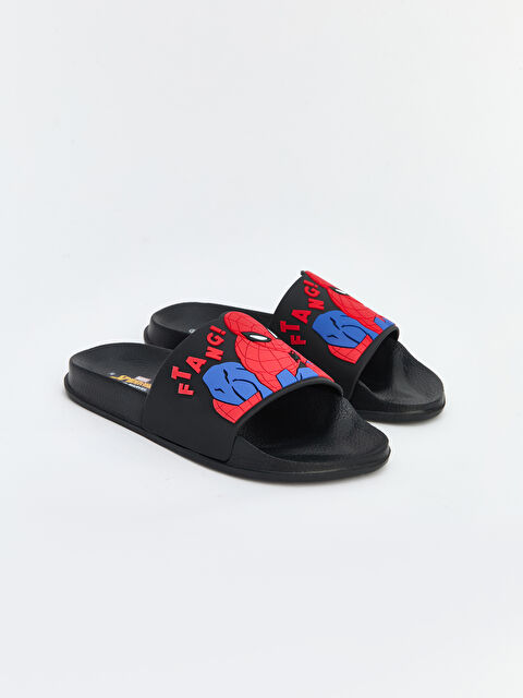 LCW STEPS Spider-Man Baskılı Erkek Bebek Terlik - S6FO82Z1-HUC