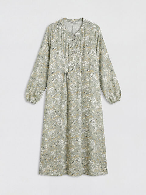 LCW Grace Hakim Yaka Desenli Elbise - S6FO94Z8-LRL