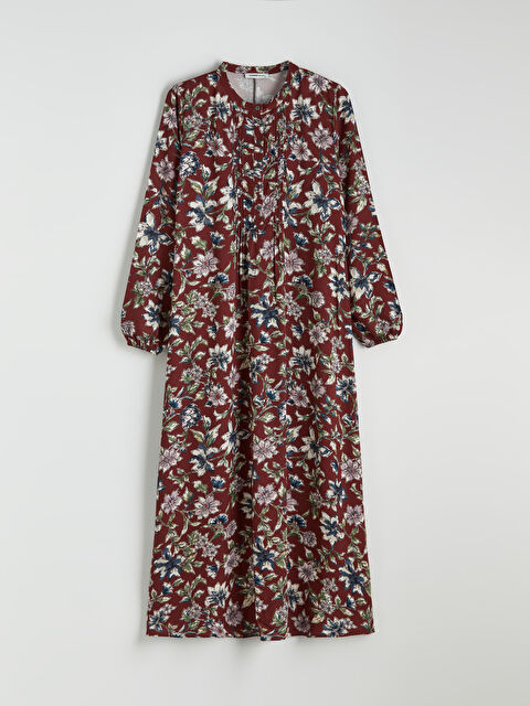 LCW Grace Hakim Yaka Desenli Elbise - S6FO94Z8-LTQ