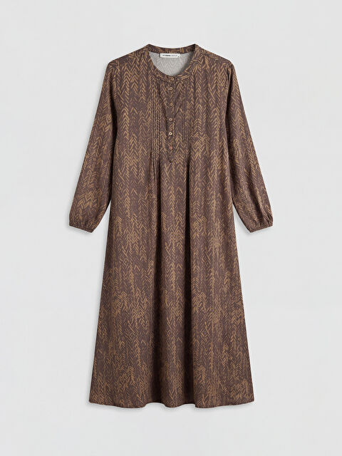 LCW Grace Hakim Yaka Desenli Elbise	 - S6FO94Z8-LQY