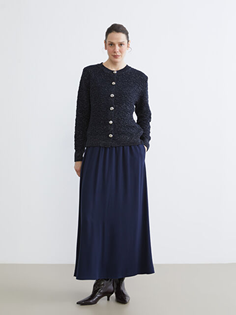 LCW Grace Beli Lastikli Belmando Kloş Etek - S6FO95Z8-E1J