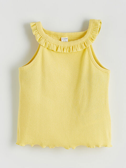 LCW ECO Bebe Yaka Fitilli Kız Çocuk Atlet - S6FO99Z1-FRN