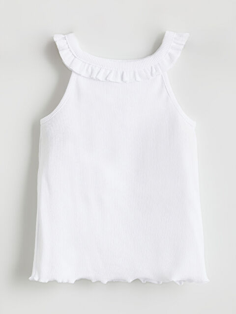 LCW ECO Bebe Yaka Fitilli Kız Çocuk Atlet - S6FO99Z1-J5E