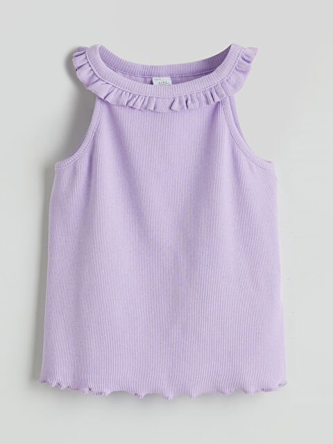 LC WAIKIKI Bebe Yaka Fitilli Kız Çocuk Atlet - S6FO99Z1-KYB