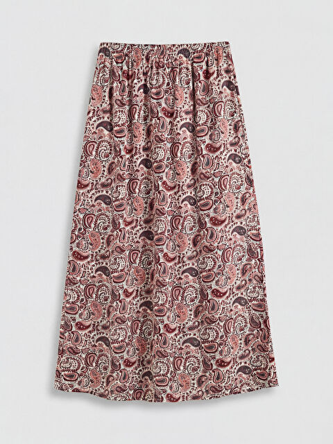 LCW Grace Beli Lastikli Desenli Belmando Kloş Etek	 - S6FP05Z8-LTQ