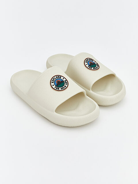 LCW STEPS Tek Bant Baskılı Erkek Terlik