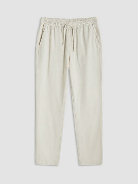 LCW Vision Standart Kalıp Keten Görünümlü Erkek Pantolon