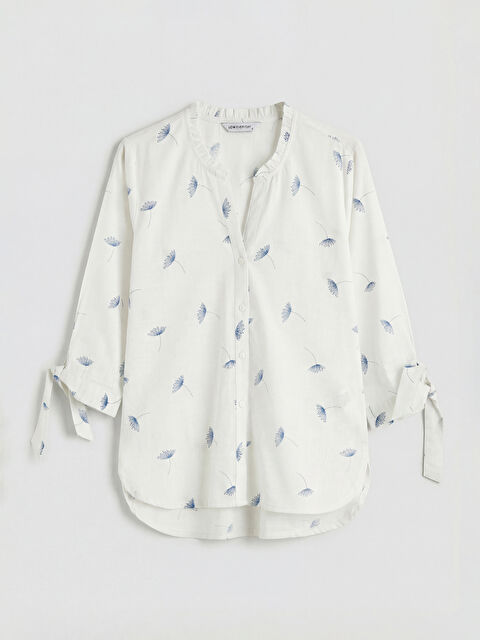 LCW EVERYDAY قميص نسائي مطرز بياقة مقصوصة - S6FP72Z8-LU7