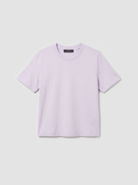 LCW Vision Bisiklet Yaka Kadın Tişört - S6FP75Z8-G0W