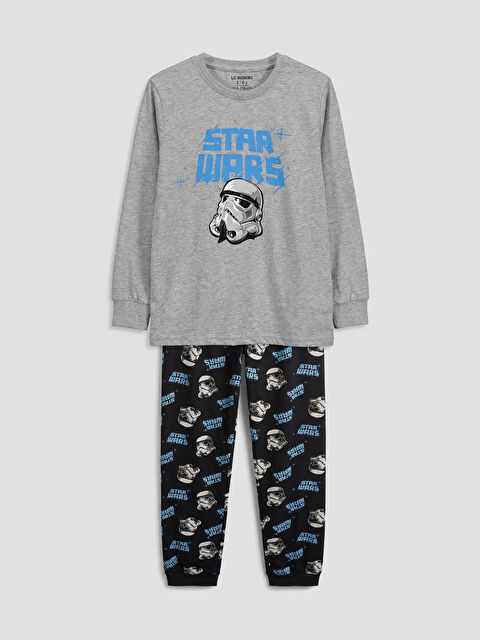 LCW Kids Boy GREY Pyjama Set - S6FP91Z4-LAK