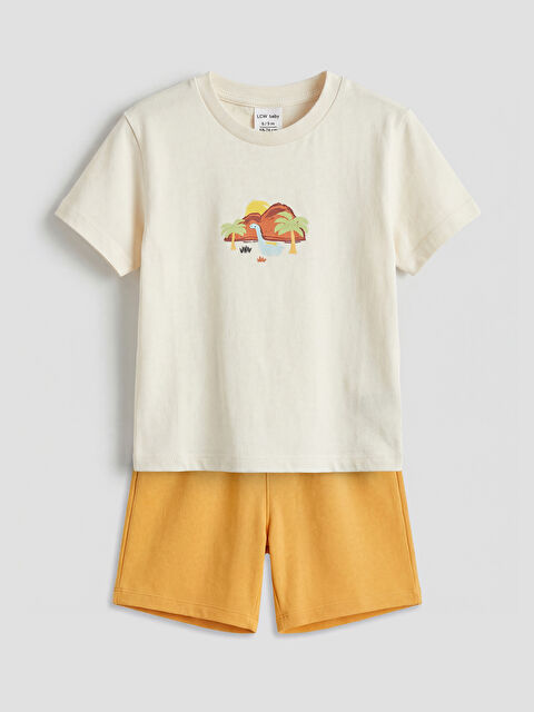 LCW baby Dinozor Baskılı Erkek Bebek Takım