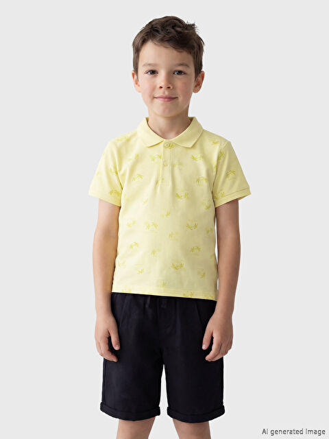 LCW Kids Polo Yaka Erkek Çocuk Pike Tişört