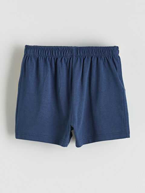 LCW baby Beli Lastikli Erkek Bebek Şort