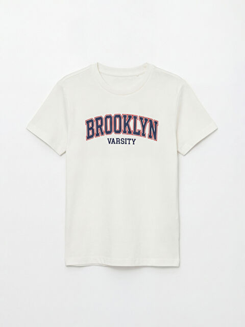LCW Kids  Brooklyn Baskılı Erkek Çocuk Tişört - S6FQ51Z1-QVK