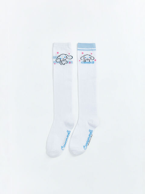 LCW Kids Cinnamoroll Desenli Kız Çocuk Diz Altı Çorap 2'li