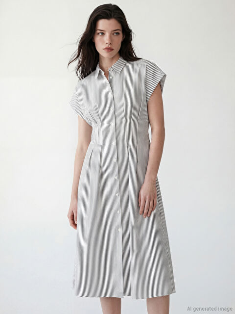 LCW Comfort Robe GRIS Femme