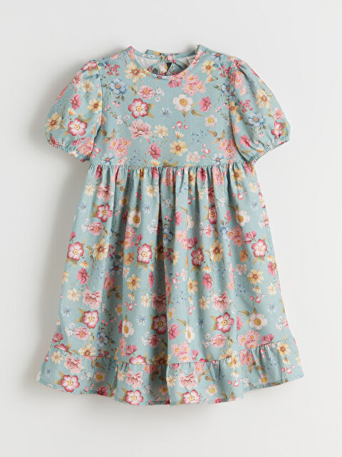 LCW Kids Çiçekli Kız Çocuk Elbise - S6FR38Z1-LRR