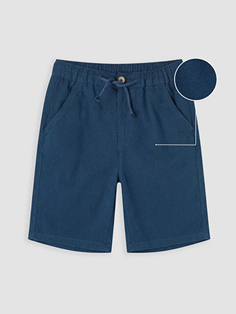 LCW Kids Beli Lastikli Keten Karışımlı Erkek Çocuk Şort
