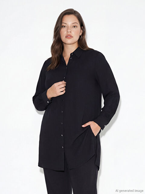 LCW Grace Hakim Yaka Kadın Gömlek Tunik - S6FR80Z8-CVL