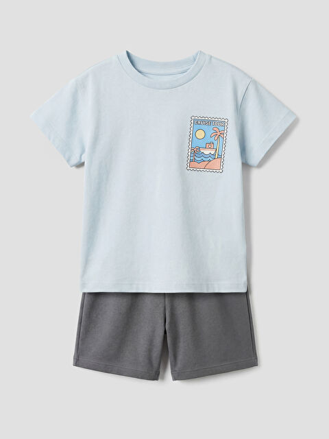 LCW baby Baby Boys' Printed Shorts Set - S6FR86Z1-V78