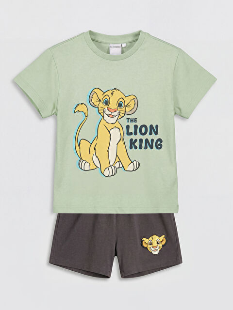 LCW baby طقم أولاد رضع بطبعة Lion King - S6FS02Z1-ZSD