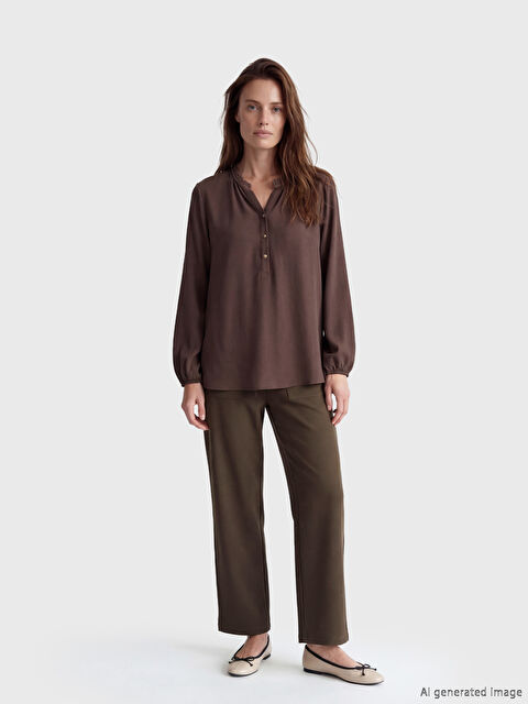 LCW Grace Beli Lastikli Kadın Pantolon