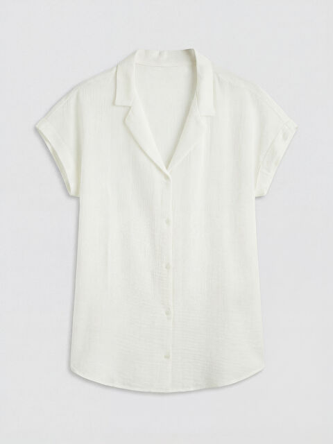 LCW DREAM Gömlek Yaka Müslin Kadın Plaj Elbisesi - S6FS24Z8-FFB