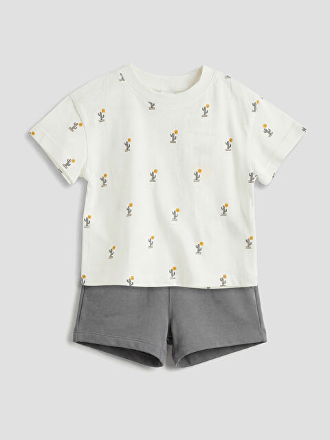 LCW baby Baby Boy ECRU Set - S6FT06Z1-FRC