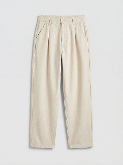 LCW Kids Keten Karışımlı Pileli Erkek Çocuk Pantolon	 - S6FT66Z4-FDJ