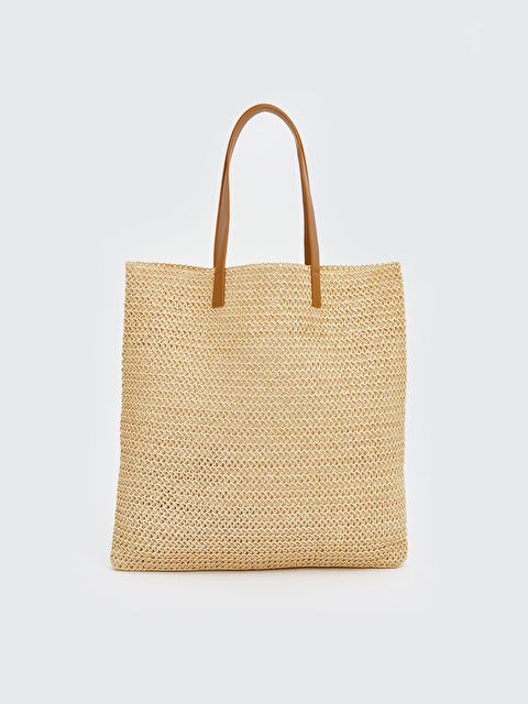 LCW ACCESSORIES Женщины экрю Пляжная сумка - S6FT87Z8-EEW