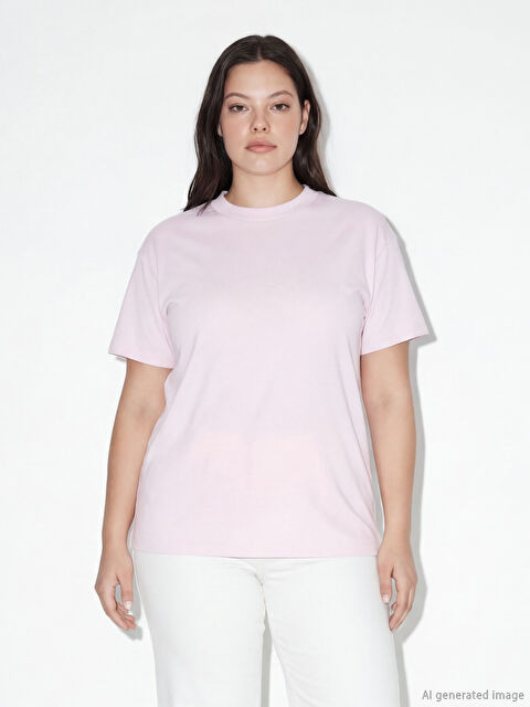 LCW Modest Bisiklet Yaka Kadın Tişört